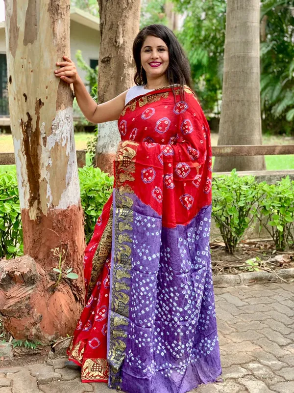 Pure_Cotton_Block_Print_Saree_With_Blouse